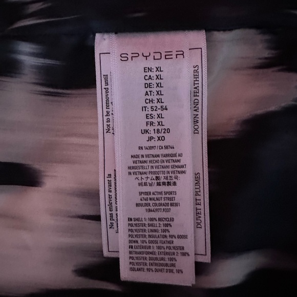 Women’s White Down Timeless Spyder Vest size XL - Picture 6 of 9